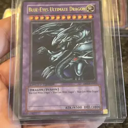 YUGIOH 2005 Blue-Eyes Ultimate Dragon JMP-EN005 Ultra Rare Promo - Image 1