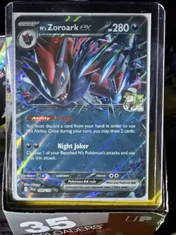 Pokemon TCG N's Zoroark EX Double Rare Holo Card 098/159 SV09 Journey Together - Image 1