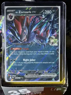 Pokemon TCG N's Zoroark EX Double Rare Holo Card 098/159 SV09 Journey Together - Image 2