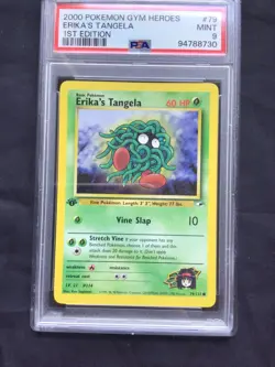 Pokemon Cards: Gym Heroes 1st Edition Common : Erika's Tangela 79/132 PSA 9 - Image 2