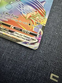 Pokemon TCG Sword & Shield Lapras VMAX 203/202 Secret Rare Rainbow Holo Card - Image 3