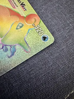 Pokemon TCG Sword & Shield Lapras VMAX 203/202 Secret Rare Rainbow Holo Card - Image 4
