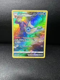 Pokemon Card Vaporeon TG02/TG30 Brilliant Stars Trainer Gallery Holo - Image 4