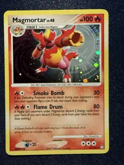 Magmortar 12/123 Mysterious Treasures Holo Rare Pokemon Card - Image 1