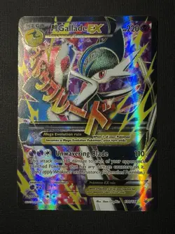 Mega Gallade EX (100 Full Art) 100/108 Roaring Skies Holo Pokemon Card - Image 1