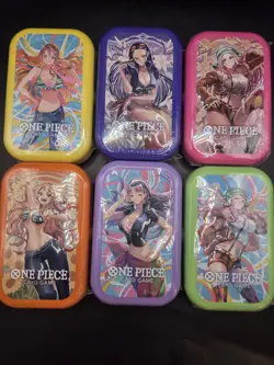 ONE PIECE CARD GAME Mini-tin Pack Set vol.2 Japanese Version 6-Tin Set Sealed - Image 1