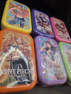 ONE PIECE CARD GAME Mini-tin Pack Set vol.2 Japanese Version 6-Tin Set Sealed - Image 3