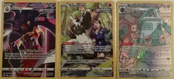 Pokemon Illustration Rare Card Lot Of 3 Crown Zenith Holos 2023 Near Mint - Image 1