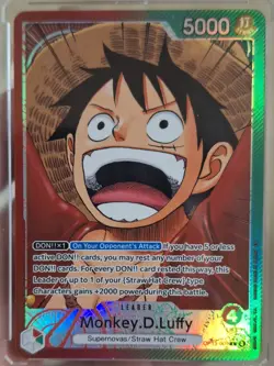 One Piece TCG OP13-001 Monkey D. Luffy Alt Art Leader AA Card Game CCG English - Image 2