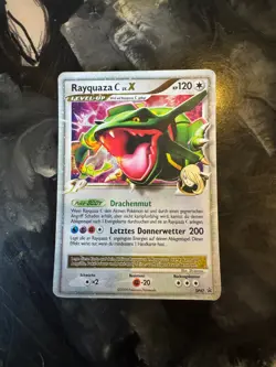 Rayquaza C Lv.X DP47 German Black Star Promo Holo Pokemon Card - Image 1