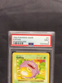 Pokemon Cards: Base Set Shadowless Common: Koffing 51/102 PSA 9 - Image 3