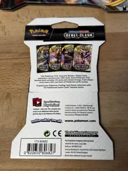 Pokemon TCG Sword Shield Rebel Clash - 1 SINGLE Booster Pack 10 Random Cards 820650806827 - Image 2