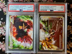 [PSA 10&9] Ho-oh Legend 1st ED 015 016 070 Heart Gold Holo Japanese Pokemon Card - Image 1