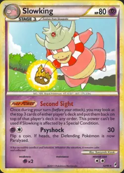 Slowking 32/95 Rare Call of Legends Pokemon Card LP - Image 1