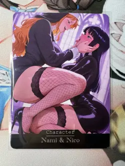 Nami & Nico Robin One Piece Goddess Story Waifu Anime Custom Card - Image 1