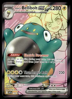 Pokemon TCG SV: Promo Cards #194 Iono's Bellibolt ex NM (Print Line) - Image 1