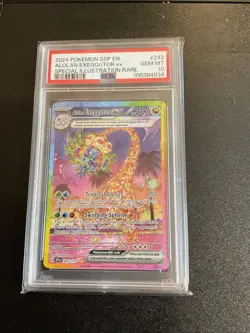 Pokemon TCG Alolan Exeggutor EX Card SIR PSA 10 - Image 1