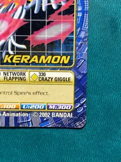 BO-217 Keramon Digimon Card Digi-Battle Series 5 2002 Bandai MP - Image 4