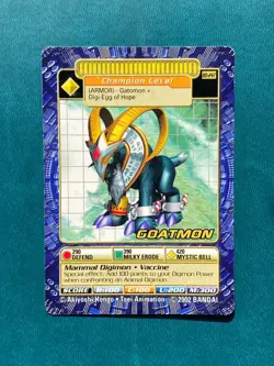 BO-247 Goatmon Digimon Card Digi-Battle Series 5 2002 Bandai MP - Image 1