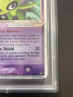 Pokemon TCG Celebi EX Ultra Rare Holo Card 17/17 Pop Series 2 PSA 1 - Image 4