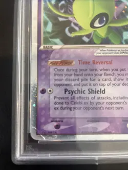 Pokemon TCG Celebi EX Ultra Rare Holo Card 17/17 Pop Series 2 PSA 1 - Image 5