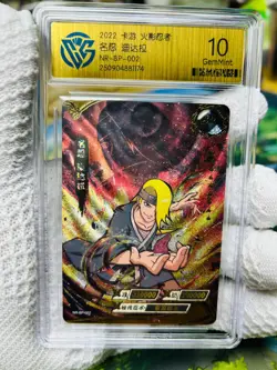 CCG GemMint 10 2022 KAYOU Official Naruto CCG Card NR-BP-002 Deidara - Image 1