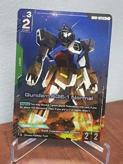 Gundam AGE-1 Normal Gundam Card Game Dual Impact GD02-021 Alt Art - Image 1