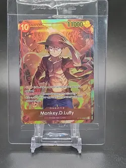Monkey.D.Luffy One Piece Promo Card Treasure Booster ST10-006 SR Sealed NIP - Image 1