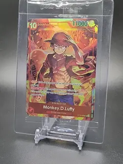 Monkey.D.Luffy One Piece Promo Card Treasure Booster ST10-006 SR Sealed NIP - Image 2