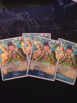 One Piece Card Game - OP13-043 - Otama X4 Playset English Carrying on His will - Image 1