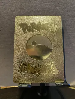Mew Foil Metal Pokemon Pokemon Fan Art Collectible Card Trading - Image 2