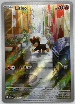 Pokemon TCG Litleo AR 066/063 + 139/132 2 CARD BUNDLE (JP + EN) Mint Condition - Image 4