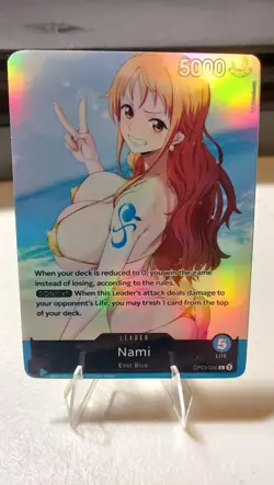 Nami Full Art Goddess Story One Piece Waifu Trading Card Holofoil - Image 1