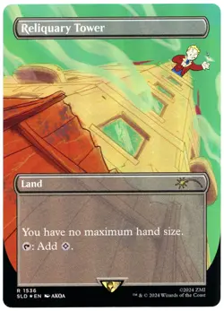 1X RELIQUARY TOWER RAINBOW FOIL [FALLOUT SECRET LAIR ] - MTG CARD [LIGHT PLAY] - Image 1