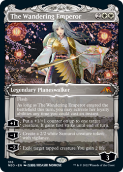 [1x] The Wandering Emperor - Showcase Near Mint, English NEO Extras MTG Magic - Image 1
