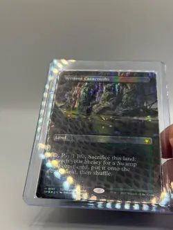 MTG, Verdant Catacombs (Borderless) (Dragonscale Foil) 118 NM Special Guests - Image 1