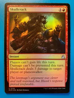 MTG 1x FOIL Skullcrack # 125 Ravnica Remastered Modern Magic the Gathering x1 NM - Image 1