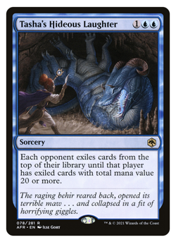 MTG - Tasha's Hideous Laughter - Rare Sorcery - Forgotten Realms (AFR) - M/NM - Image 1