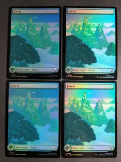 Forest 0291 (X4 Foil) Land MTG Avatar - Image 1
