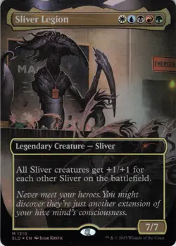 MTG Sliver Legion (Rainbow Foil) (1310) | NM Foil | Secret Lair {SLD} - Image 2