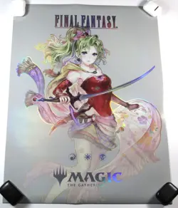 (New Foil) Final Fantasy Promo Poster Terra: Magic the Gathering MTG 18x24 - Image 1