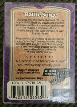 Mtg Urza's Destiny - Battle Surge - Sealed PreConstructed - Magic The Gathering - Image 2
