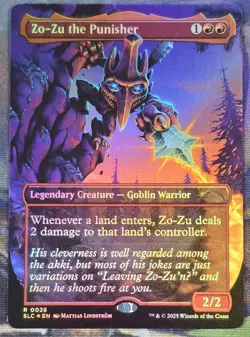 1x FOIL Zo-Zu The Punisher MTG Encyclopedia Of Magic Secret Lair NM - Image 1