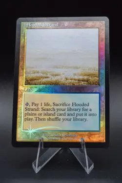 Flooded Strand: 2002 Magic the Gathering - Onslaught Foil - Image 1