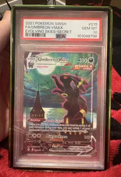 Pokemon 2021 Umbreon VMAX 215/203 Alt Art Evolving Skies GEM MINT PSA 10 - Image 2