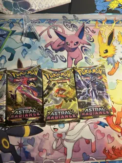 Pokemon Sword & Shield Astral Radiance 5 Booster Packs Complete Art Set - Image 2