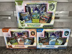 Pokemon Sprigatito Fuecoco Quaxly Paldea Collection Sealed - Image 1