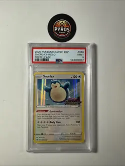 PSA 9 MINT Snorlax SWSH068 PRERELEASE Vivid Voltage Stamped PROMO Pokemon🔥 - Image 1