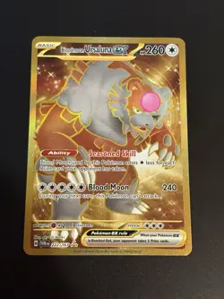 Pokemon TCG Twilight Masquerade 222/167 Bloodmoon Ursaluna EX Gold - NM - Image 1