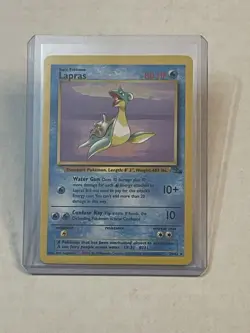 VTG Pokemon TCG Lapras 25/62 Fossil Non-Holo Rare Unlimited 1999 WOTC - Image 1